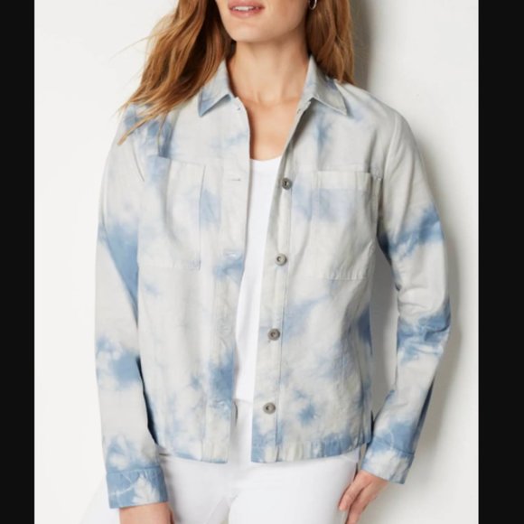 Versona Tie dyed button front Jacket szXL - Picture 13 of 13